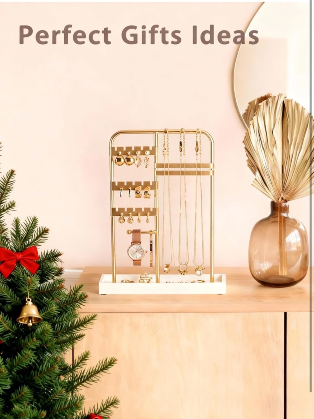 Jewelry Organizer Stand with White Tray - room decor gift for women/teen girl - Picture 7 of 7